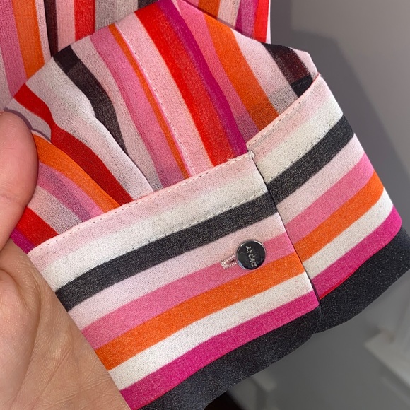 DKNY Multicolor Striped Blouse - Picture 5 of 6